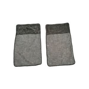 HiEnd Accents Gray Herringbone King Pillow case Sham Set of 2 Pair 21"x34" Zip